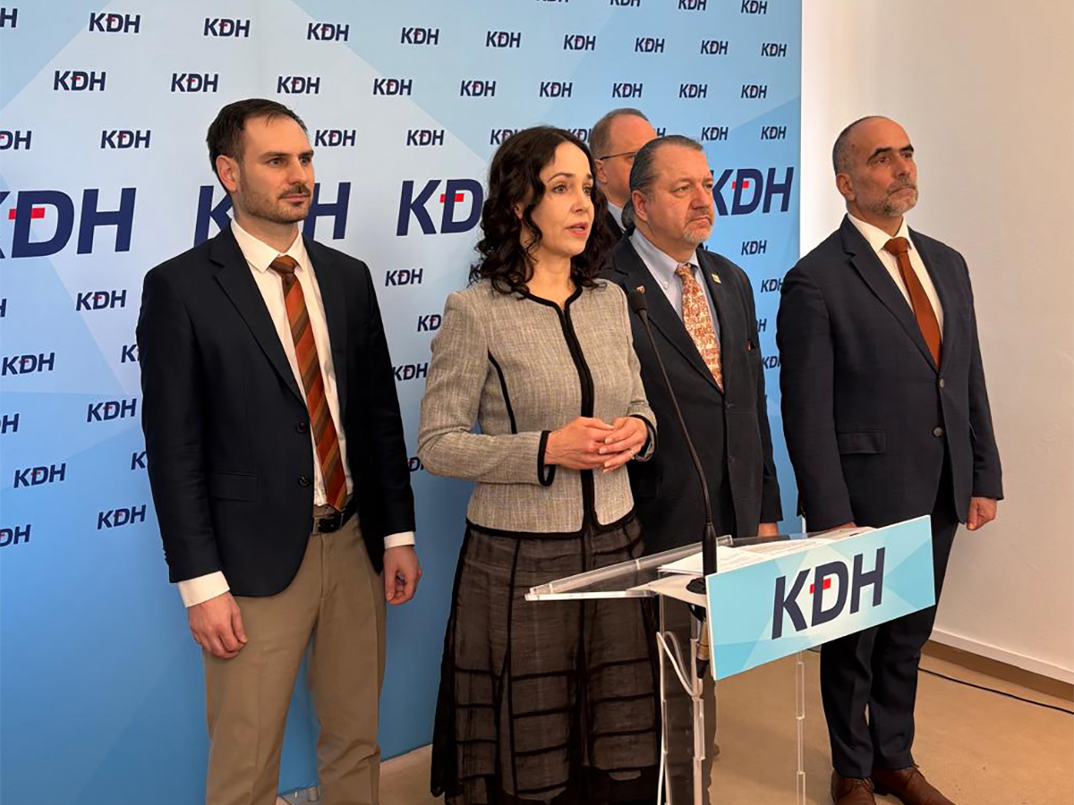 Miriam Lexmann tlačová konferencia KDH