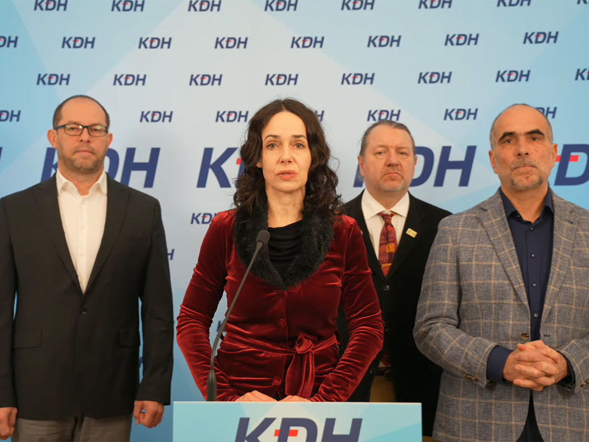 Miriam Lexmann tlačová konferencia KDH