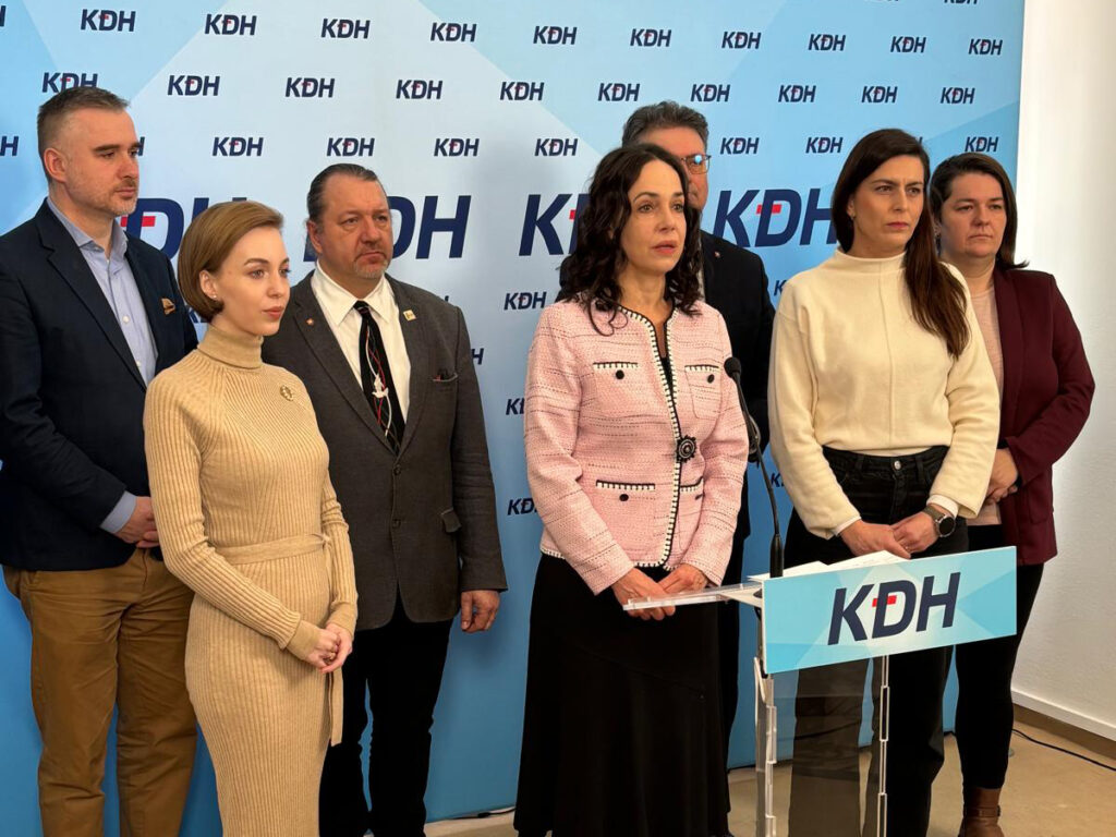 Miriam Lexman tlačová konferencia KDH