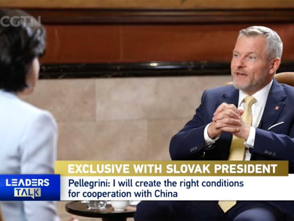 Prezident SR Pellegrini v rozhovore pre čínsku televíziu CGTN